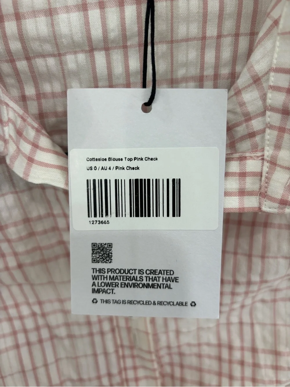Princess Polly Pink Plaid Short-Sleeve Button Down Top - Picture 6 of 7